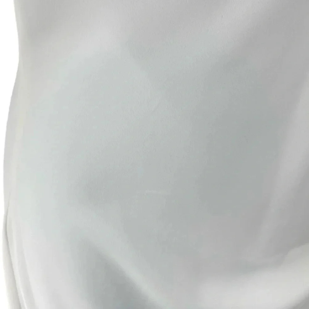 Amanda Uprichard | Maxwell Halterneck Asymmetrical Mini Dress in Ivory Size M - Picture 9 of 12
